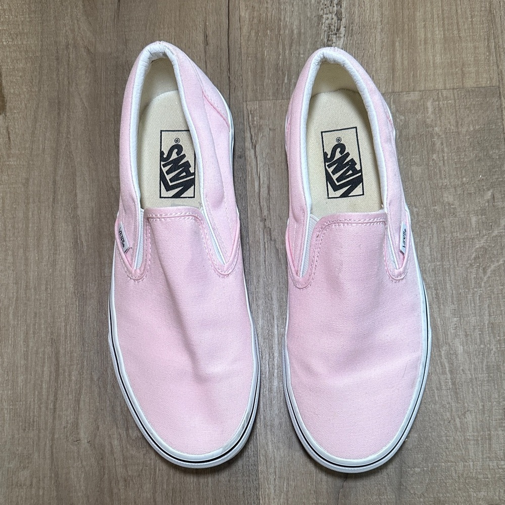 Vans Light Pink Slip-On Sneakers